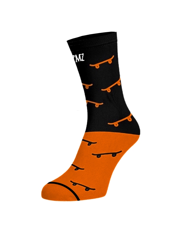 Meia Skate ZMZ - preto e branco