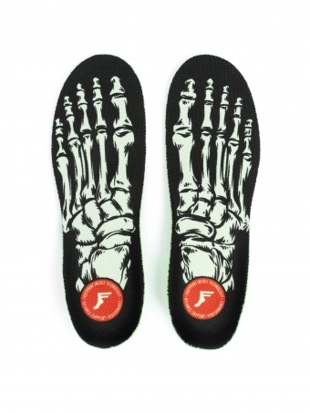 Palmilha Footprint Insoles - Orthotics - Skeleton Black