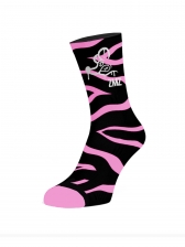 Meia zebrada ZMZ x RATONES - preto e branco